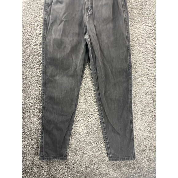 Vtg Lee Jeans Womens 6 Medium Charcoal Gray Relaxed-Fit Side Elastic Tapered Leg - Picture 5 of 16